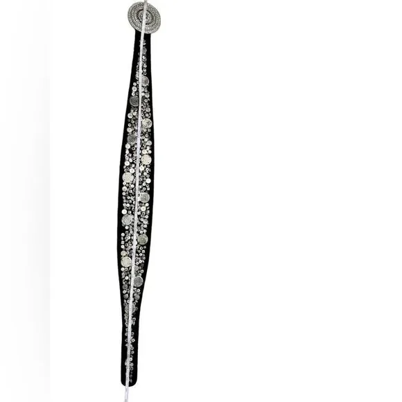 Chicos Leather Velvet Medallion Embellished Belt - Picture 13 of 16